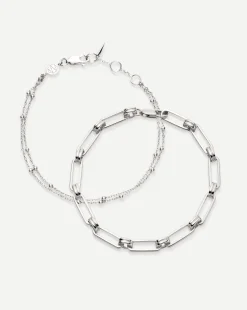 Aegis Double Chain Bracelet Set