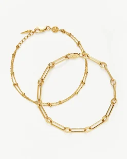 Aegis Double Chain Bracelet Set