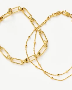 Aegis Double Chain Bracelet Set