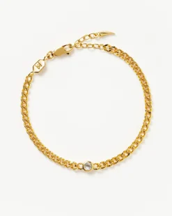 April Birthstone Chain Bracelet