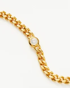 April Birthstone Chain Bracelet
