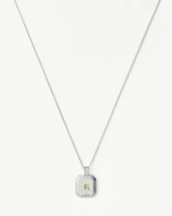 August Birthstone Pendant Necklace