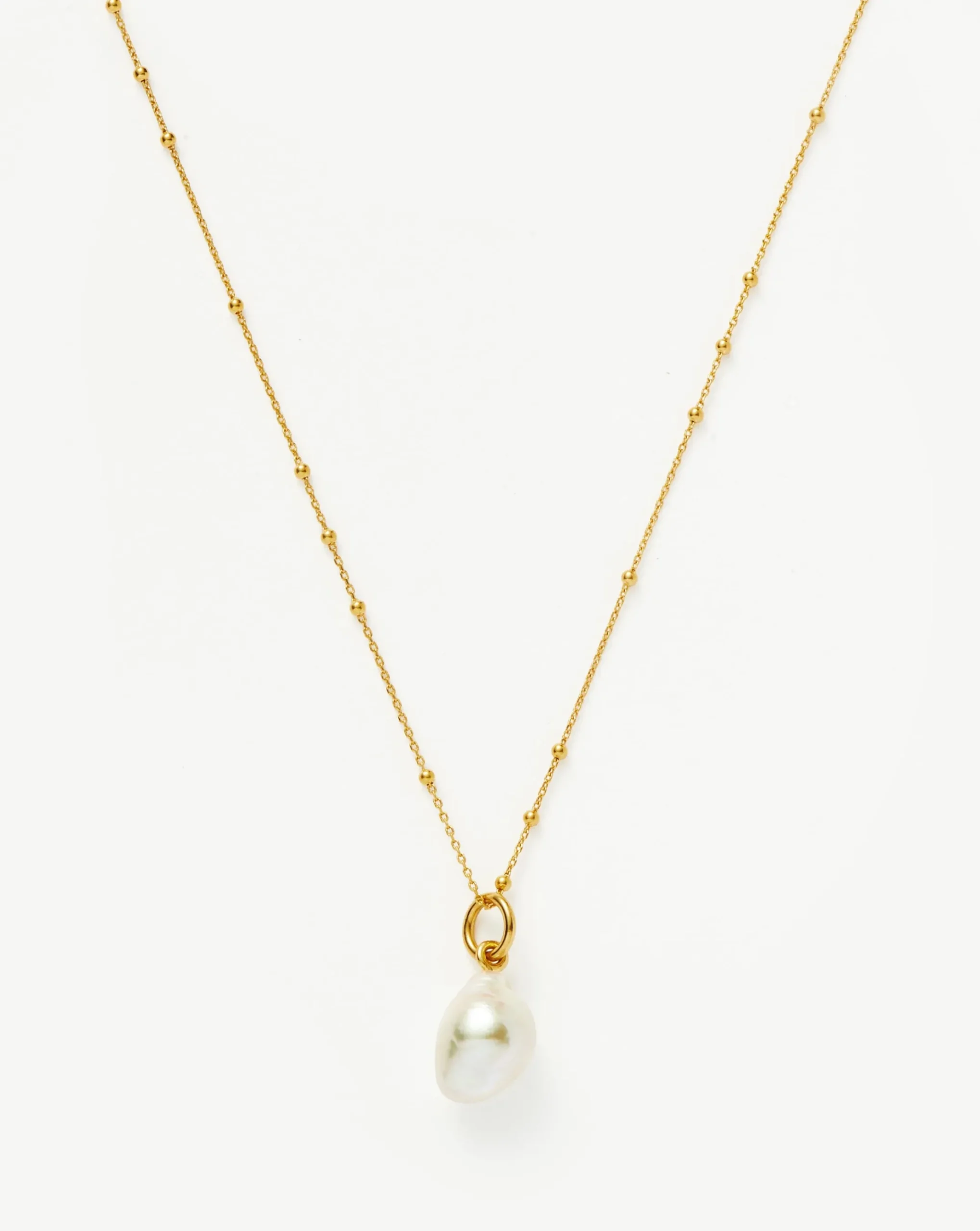 Baroque Pearl Chain Necklace