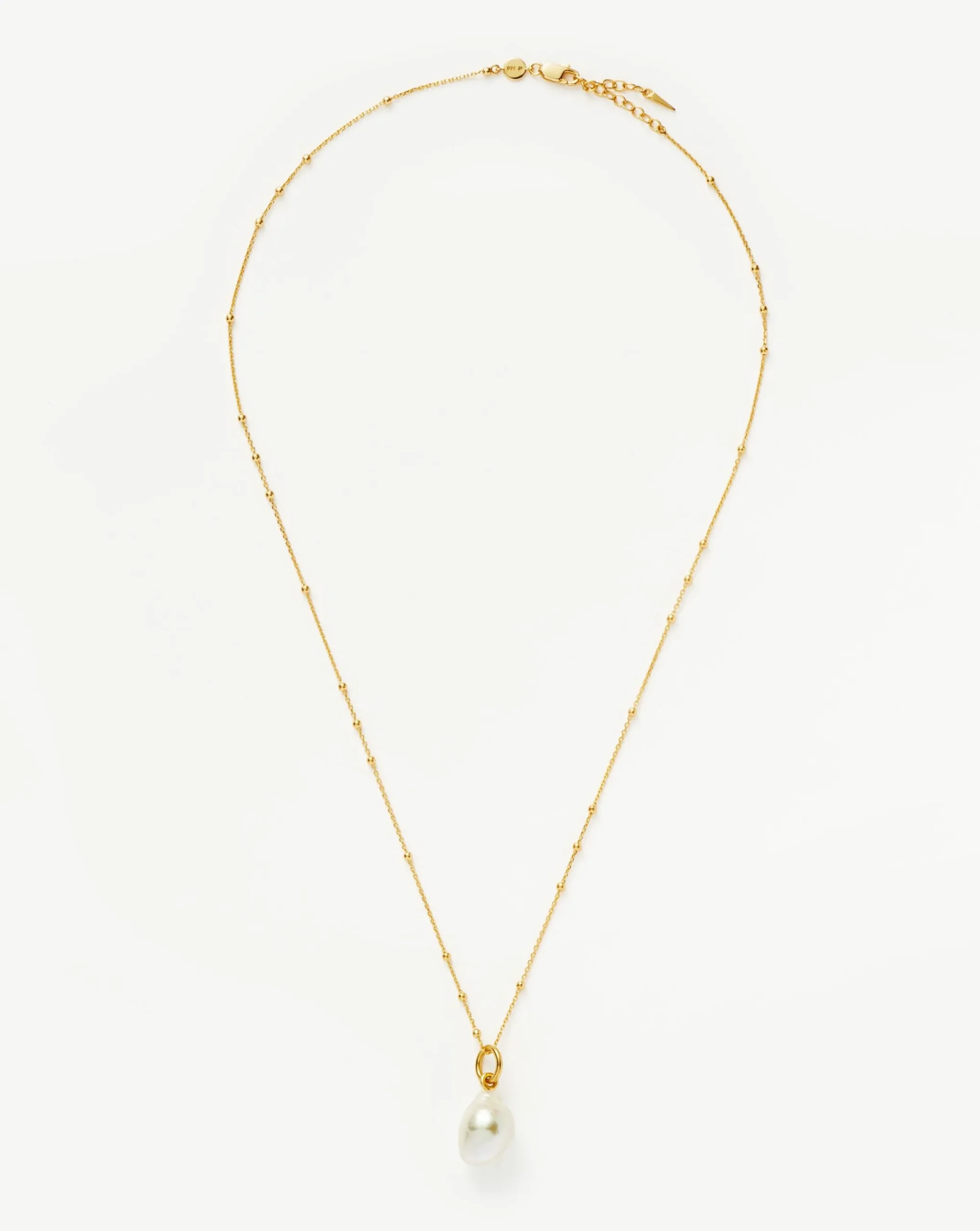 Baroque Pearl Chain Necklace