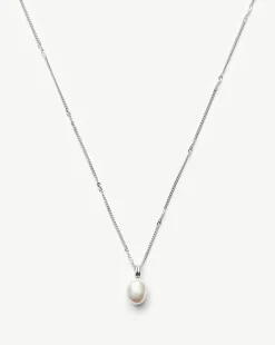 Baroque Pearl Twisted Chain Necklace