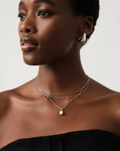 Baroque Pearl Twisted Chain Necklace