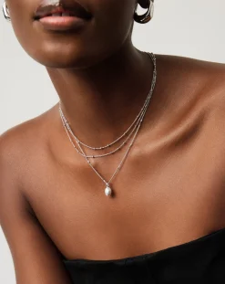 Baroque Pearl Twisted Chain Necklace