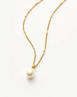 Baroque Pearl Twisted Chain Necklace