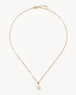 Baroque Pearl Twisted Chain Necklace