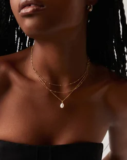 Baroque Pearl Twisted Chain Necklace
