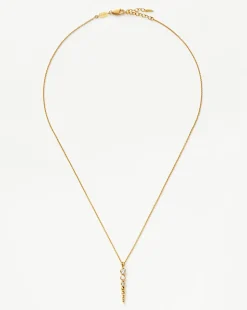 Beaded Stone Drop Pendant Necklace