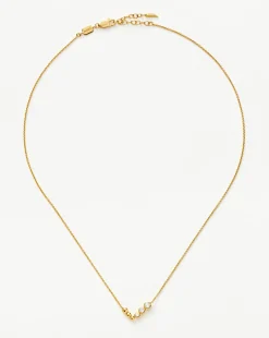Beaded Stone Pendant Necklace