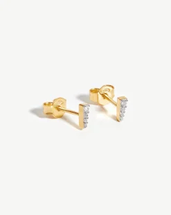 Celestial Pave Spike Stud Earrings