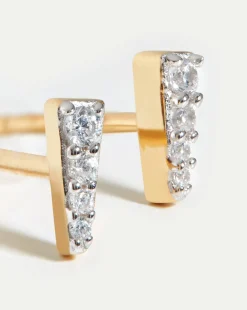 Celestial Pave Spike Stud Earrings