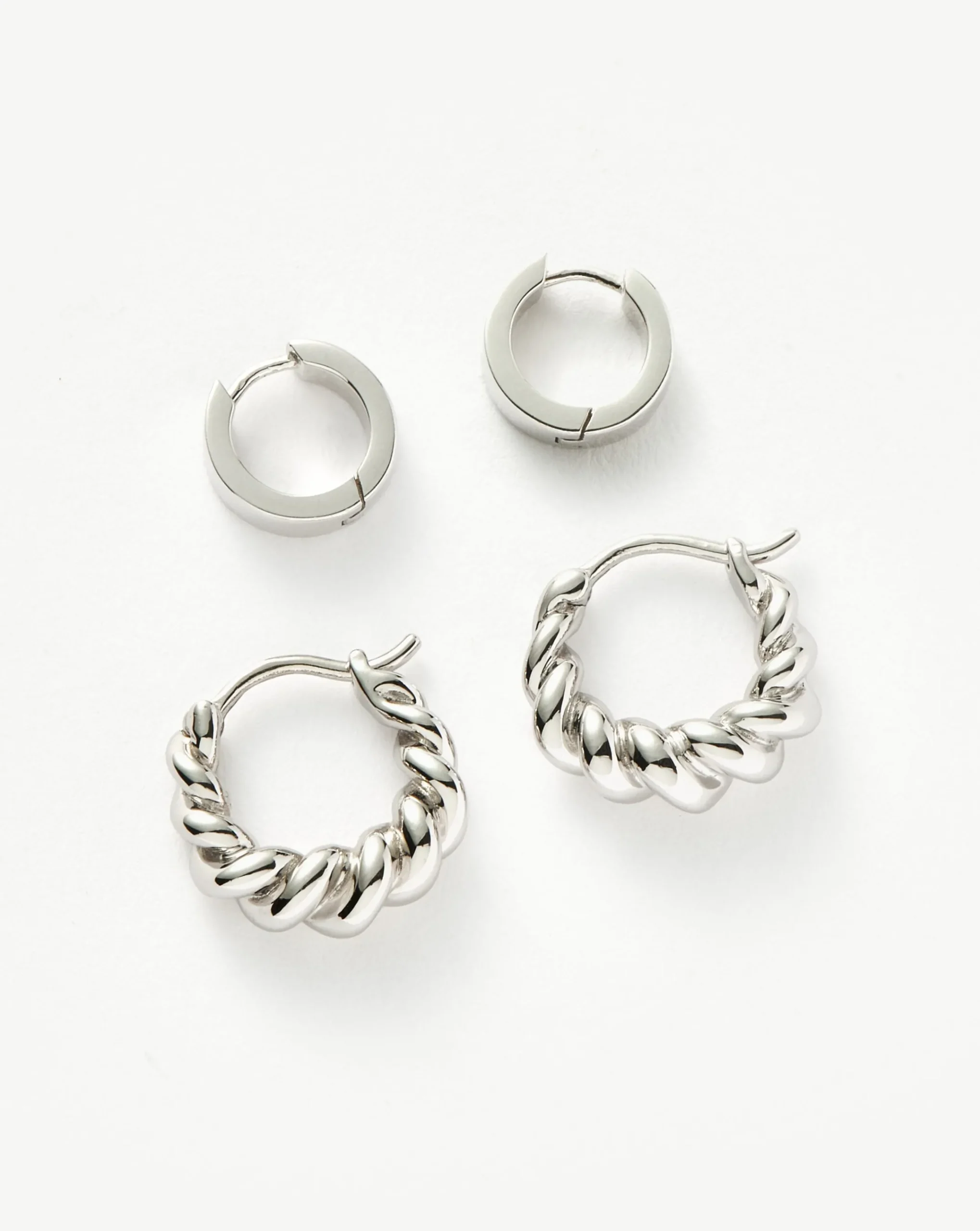 Chubby & Tidal Mini Hoop Earring Set