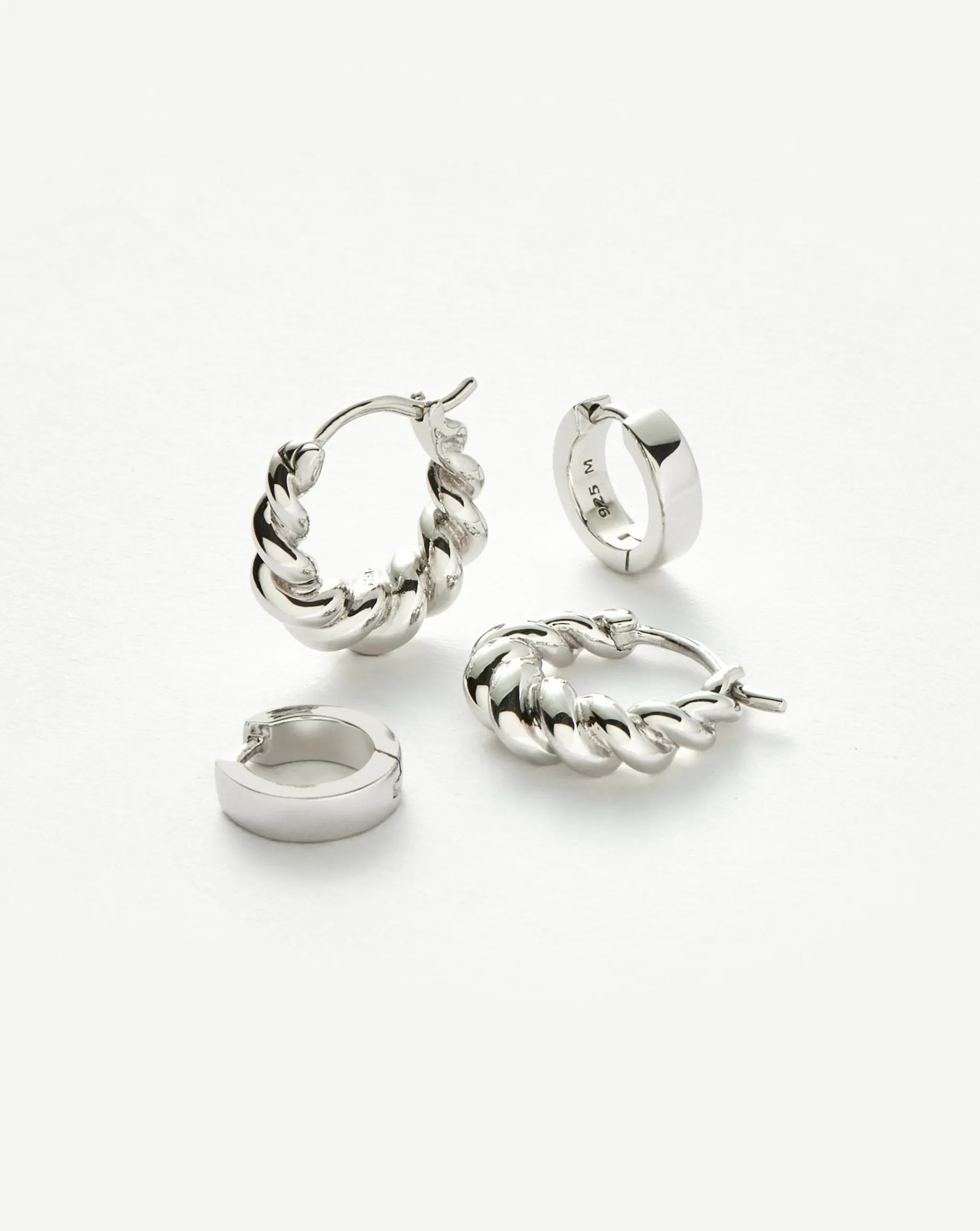 Chubby & Tidal Mini Hoop Earring Set
