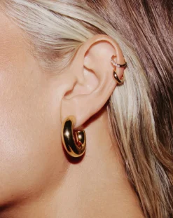 Chubby Medium Hoop Earrings