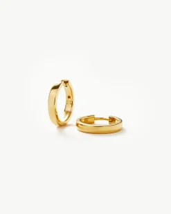 Classic Flat Small Hoop Earrings