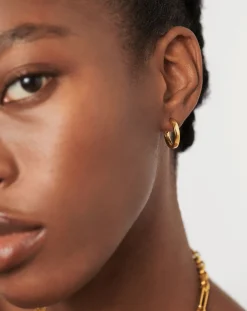 Classic Flat Small Hoop Earrings