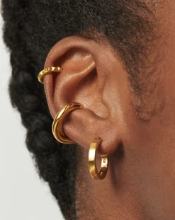 Classic Flat Small Hoop Earrings