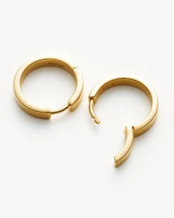 Classic Flat Small Hoop Earrings