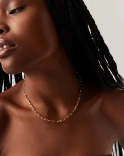 Classic Mini Short Paperclip Chain Necklace