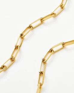 Classic Mini Short Paperclip Chain Necklace
