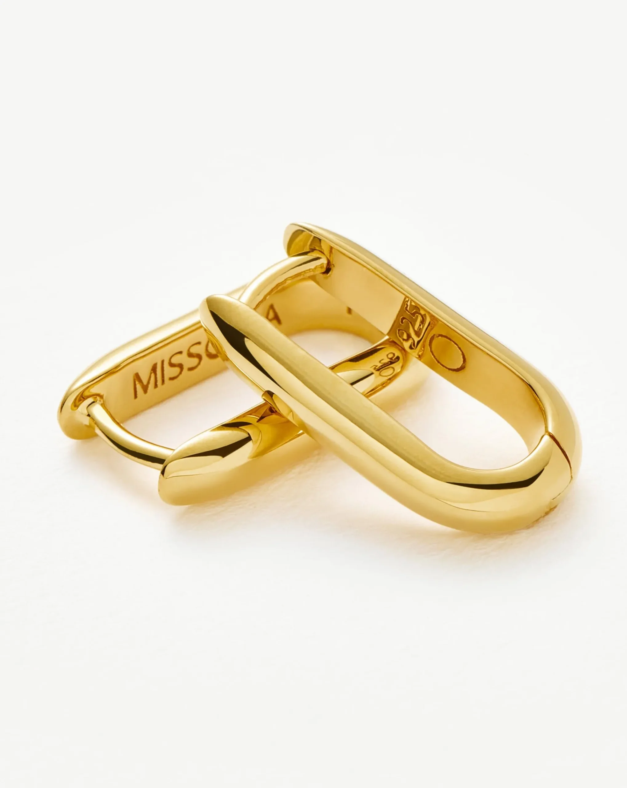 Classic Ovate Hoop Earrings
