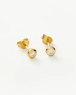 Classic Stone Stud Earrings