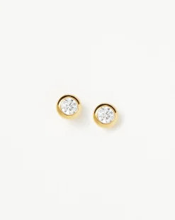 Classic Stone Stud Earrings