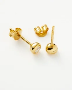 Classic Stone Stud Earrings
