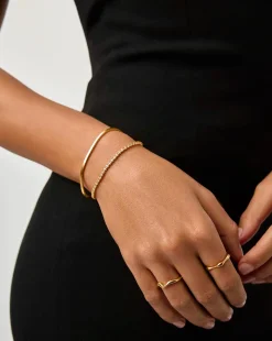 Classic Tennis & Snake Chain Bracelet Set