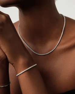 Classic Tennis Necklace & Bracelet Set