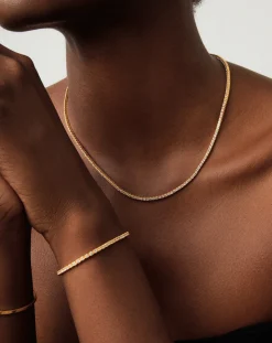 Classic Tennis Necklace & Bracelet Set