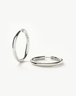 Classic Tunnel Medium Hoop Earrings