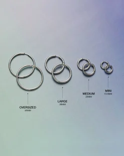 Classic Tunnel Medium Hoop Earrings