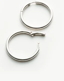 Classic Tunnel Medium Hoop Earrings