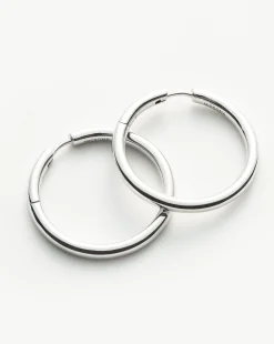 Classic Tunnel Medium Hoop Earrings