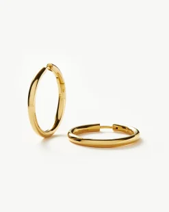 Classic Tunnel Medium Hoop Earrings