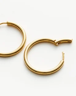 Classic Tunnel Medium Hoop Earrings