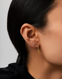 Claw Hoop & Stud Earring Set