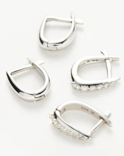 Claw Huggies Earring Set