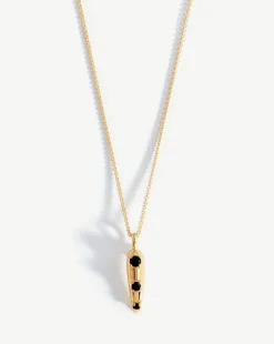 Claw Studded Pendant Necklace