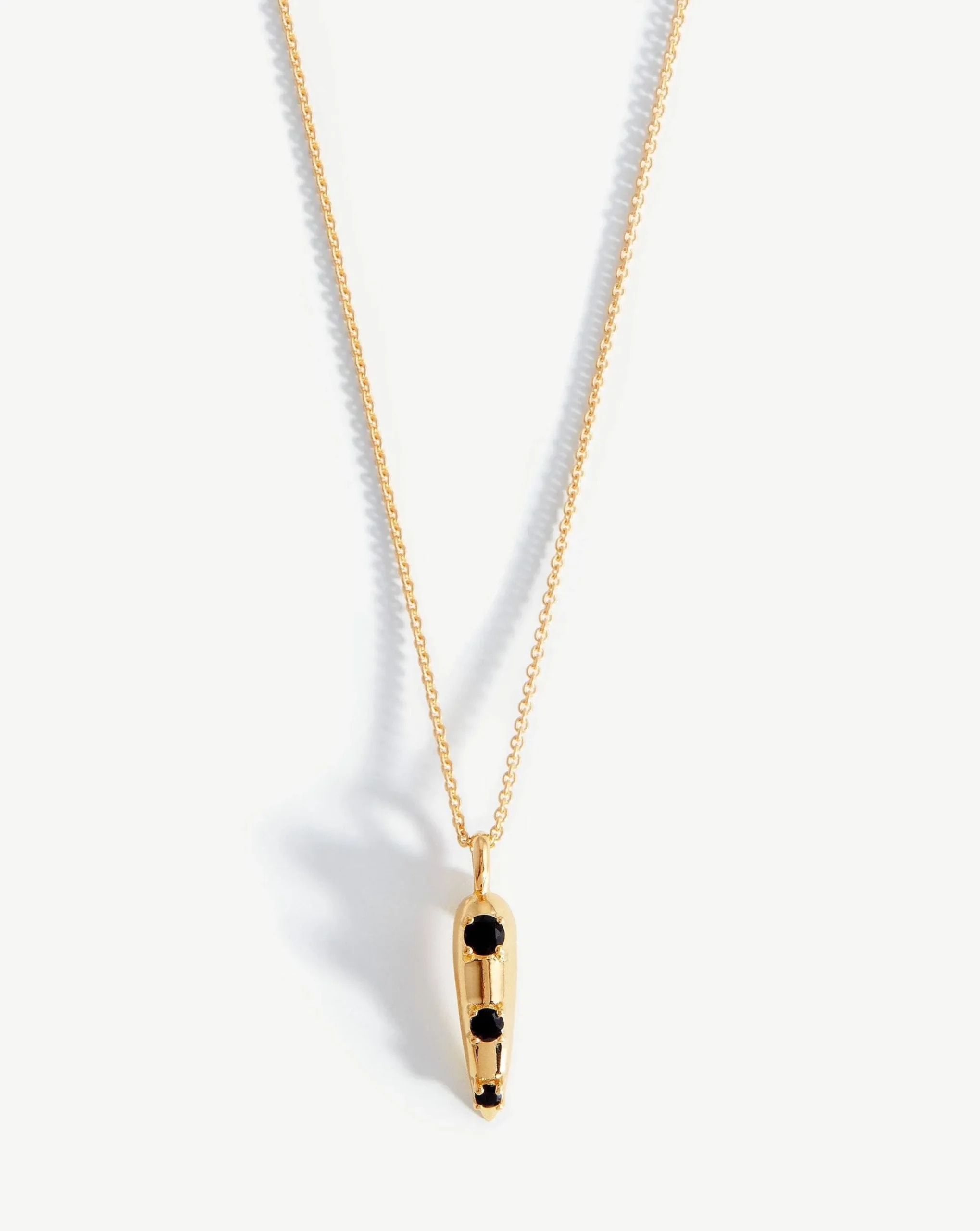 Claw Studded Pendant Necklace