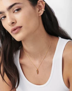 Claw Studded Pendant Necklace