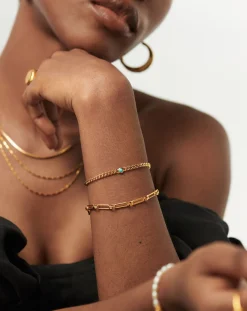 December Birthstone Chain Bracelet