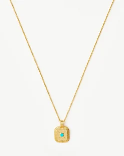 December Birthstone Pendant Necklace