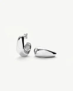 Dome Medium Hoop Earrings