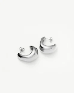Dome Medium Hoop Earrings