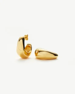 Dome Medium Hoop Earrings